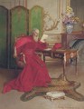 The Cardinal reading a letter - Georges Croegaert
