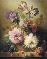 An opulent flower still life - George Jacobus Johannes Van Os