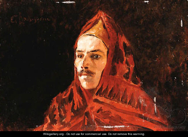 Gentleman in a red cloak - Georges Antoine Rochegrosse