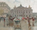 Les marchandes de fleurs de la Place de l'Opera - Georges Stein