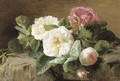 Pink and white roses - Geraldine Jacoba Van De Sande Bakhuyzen