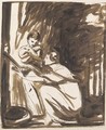 Study for 'The Misses Hill' - George Romney