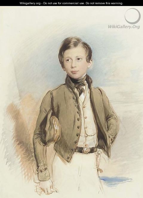 Portrait study of a young boy - George Richmond