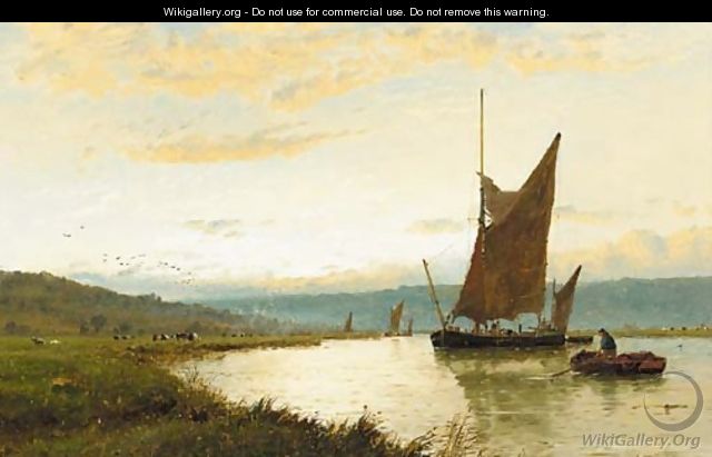 On the Medway, near Rochester - George Stanfield Walters