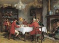 Lunch after the hunt - Georges Sheridan Knowles
