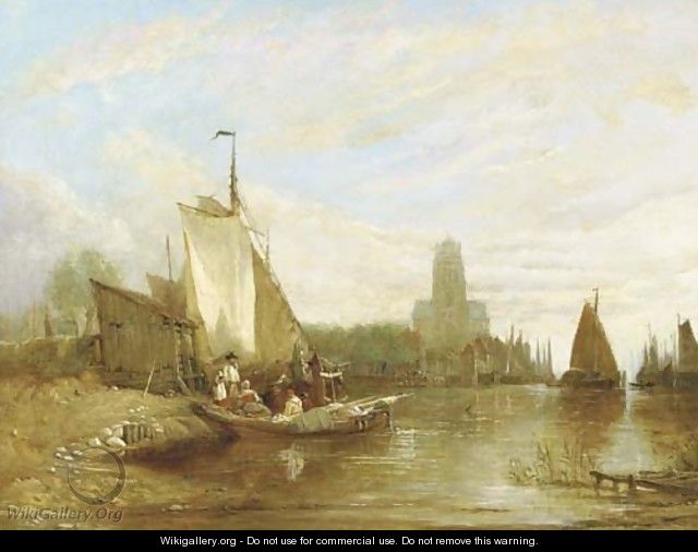 Shipping in the harbour of Dordrecht - George Vincent