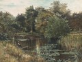 Fishing from a punt - George Vicat Cole