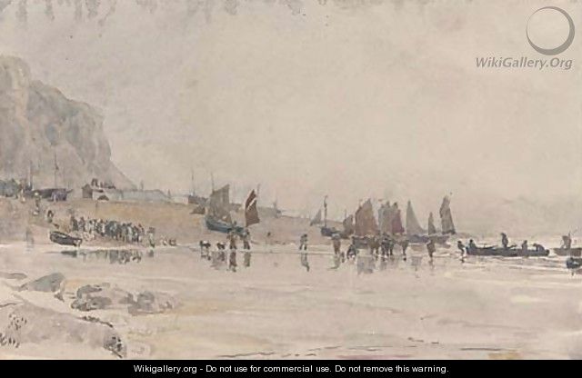 The return of the Hastings fishing fleet - Henry Robert Robertson