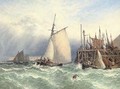 Choppy waters off the entrance to Portsmouth harbour - Henry Thomas Dawson