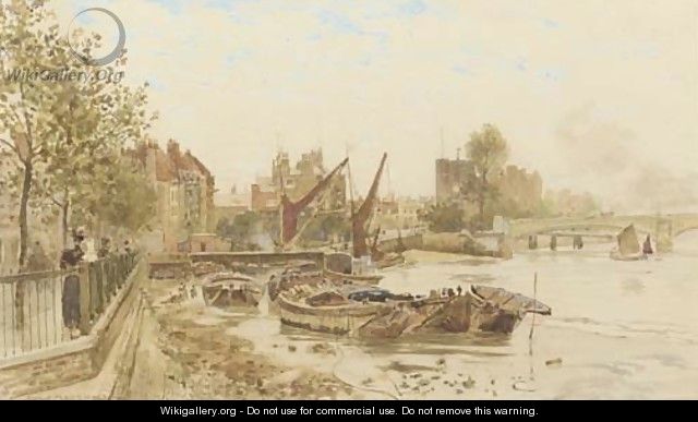 On the Embankment at Chelsea - Herbert Menzies Marshall