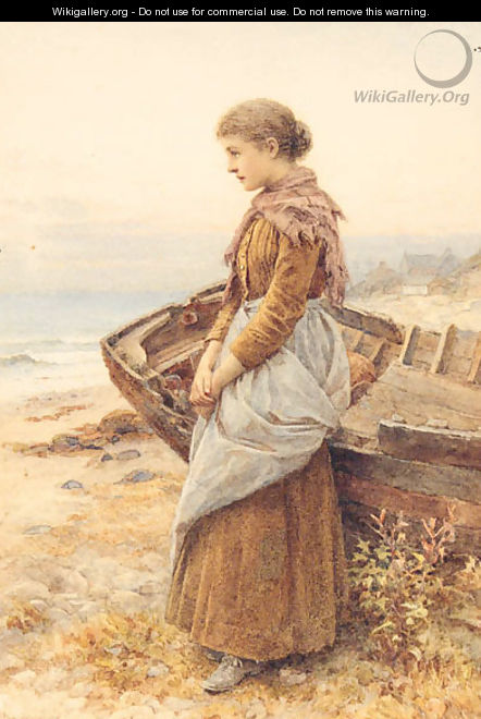 Waiting by the Shore - Henry James Johnstone
