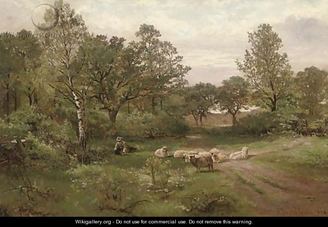 A summer afternoon near Tettenhall Wood, Staffordshire - Henry Hadfield Cubley