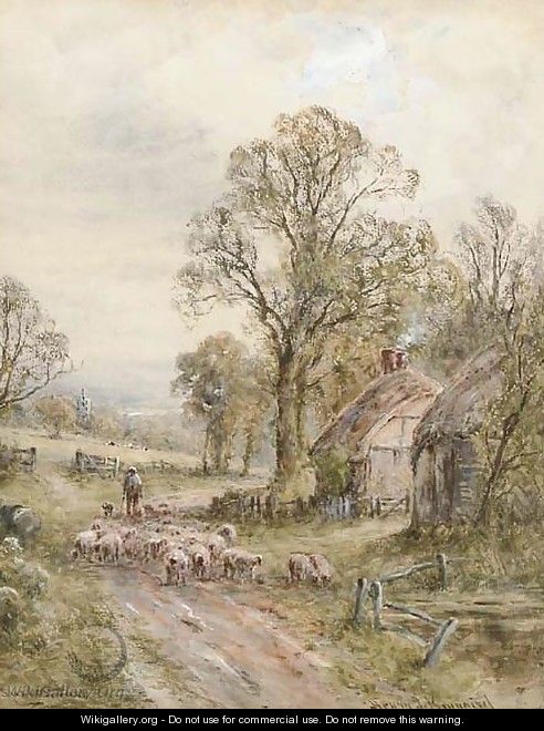 A country lane - Henry John Kinnaird