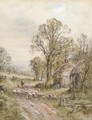 A country lane - Henry John Kinnaird