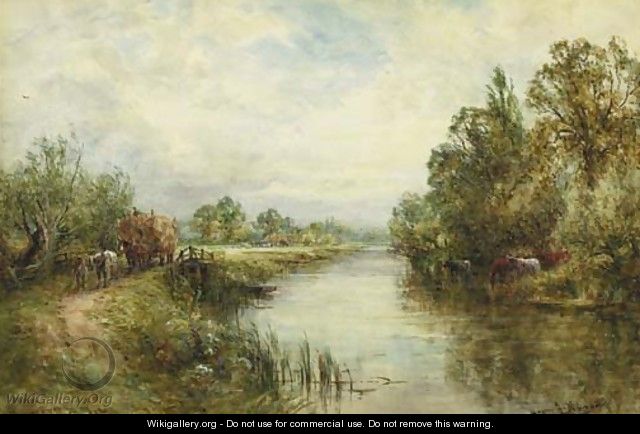 A view of the Thames near Wallingford - Henry John Kinnaird
