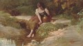 Resting at the stream - Henry Le Jeune