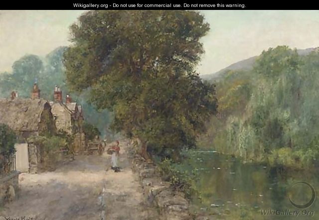 The riverside path - Henry John Yeend King