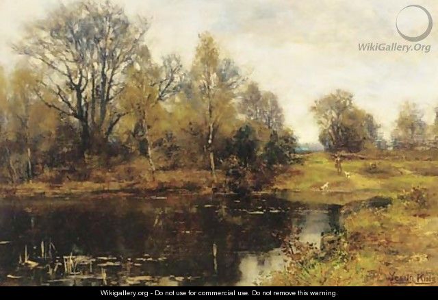 A woodland pool - Henry John Yeend King