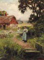 The cottage garden - Henry John Yeend King