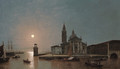 View of San Giorgio Maggiore, Venice, by moonlight - Henry Pether