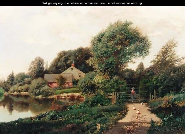 Walking with the Ducks - Henry Pember Smith