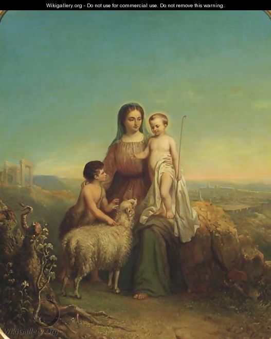 The Virgin Mary with Christ and John the Baptist - Hendricus Engelbertus Reijntjens