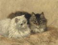 Two Resting Cats - Henriette Ronner-Knip