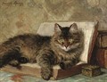 The wise cat - Henriette Ronner-Knip