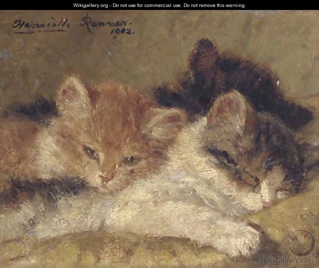The sleeping kittens - Henriette Ronner-Knip