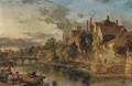 The Old Bridge and Ancient Palace on the Medway at Maidstone - Henry Bright