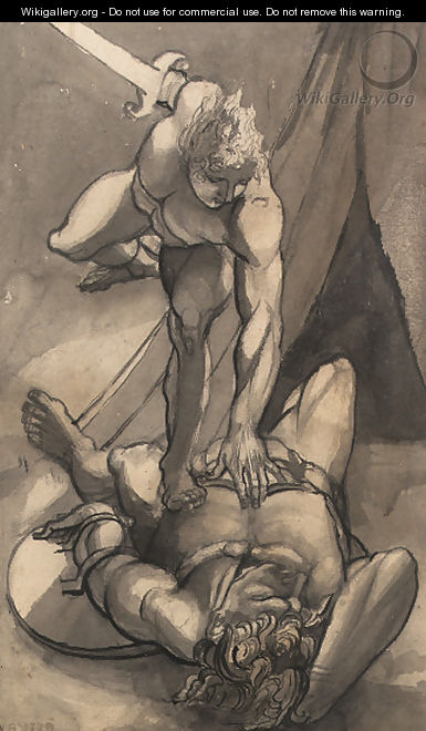 David and Goliath - Johann Henry Fuseli
