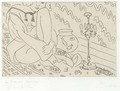 Figure au Visage coupe assise dans un Interieur - Henri Matisse