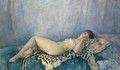 Nu a la peau de leopard - Henri Lebasque