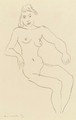 Nu assis, Chevelure foncee - Henri Matisse