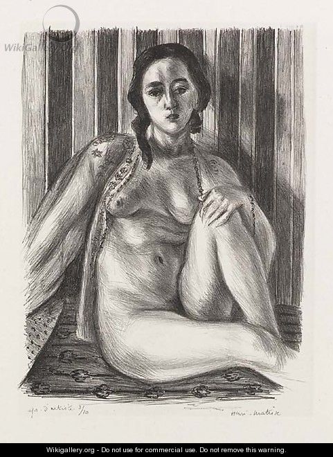Nu assis a chemise de tulle - Henri Matisse