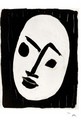 Masque blanc sur fond noir - Henri Matisse