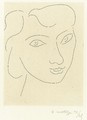 Visage de trois-quarts - Henri Matisse