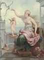 Weighing Cupid against a Butterfly - Henri Pierre Picou