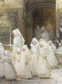 Theorie des petites filles a la procession de la fete dieu - Henri-Jules-Jean Geoffroy (Geo)