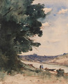 On the riverbank - Henri-Joseph Harpignies