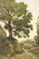 Le grand arbre - Chemin dans la campagne - Henri-Joseph Harpignies
