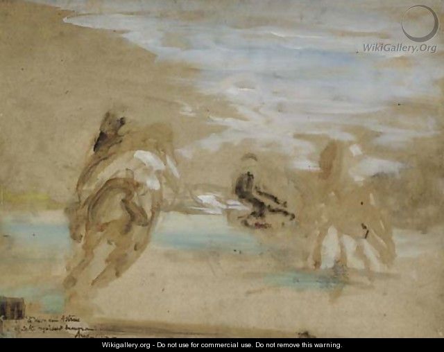 Partie de polo - Henri De Toulouse-Lautrec