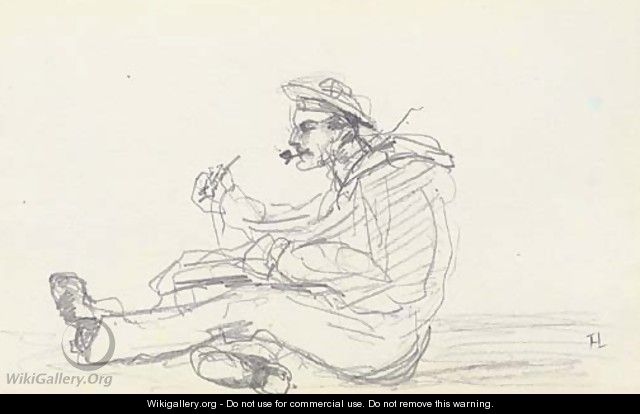 Marin ecrivant - Henri De Toulouse-Lautrec