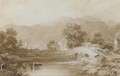 Keswick from Greta Bridge - Henri Gastineau