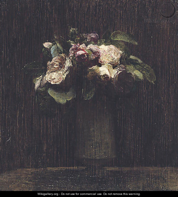 Roses 7 - Ignace Henri Jean Fantin-Latour