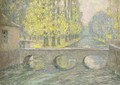 Le pont, Gisors, automne - Henri Eugene Augustin Le Sidaner