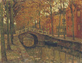 Le canal, Delft - Henri Eugene Augustin Le Sidaner