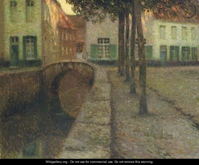 Le canal - Henri Eugene Augustin Le Sidaner