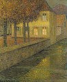 La maison du canal - Henri Eugene Augustin Le Sidaner