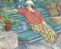 Jeune femme aux hortensias - Henri Lebasque